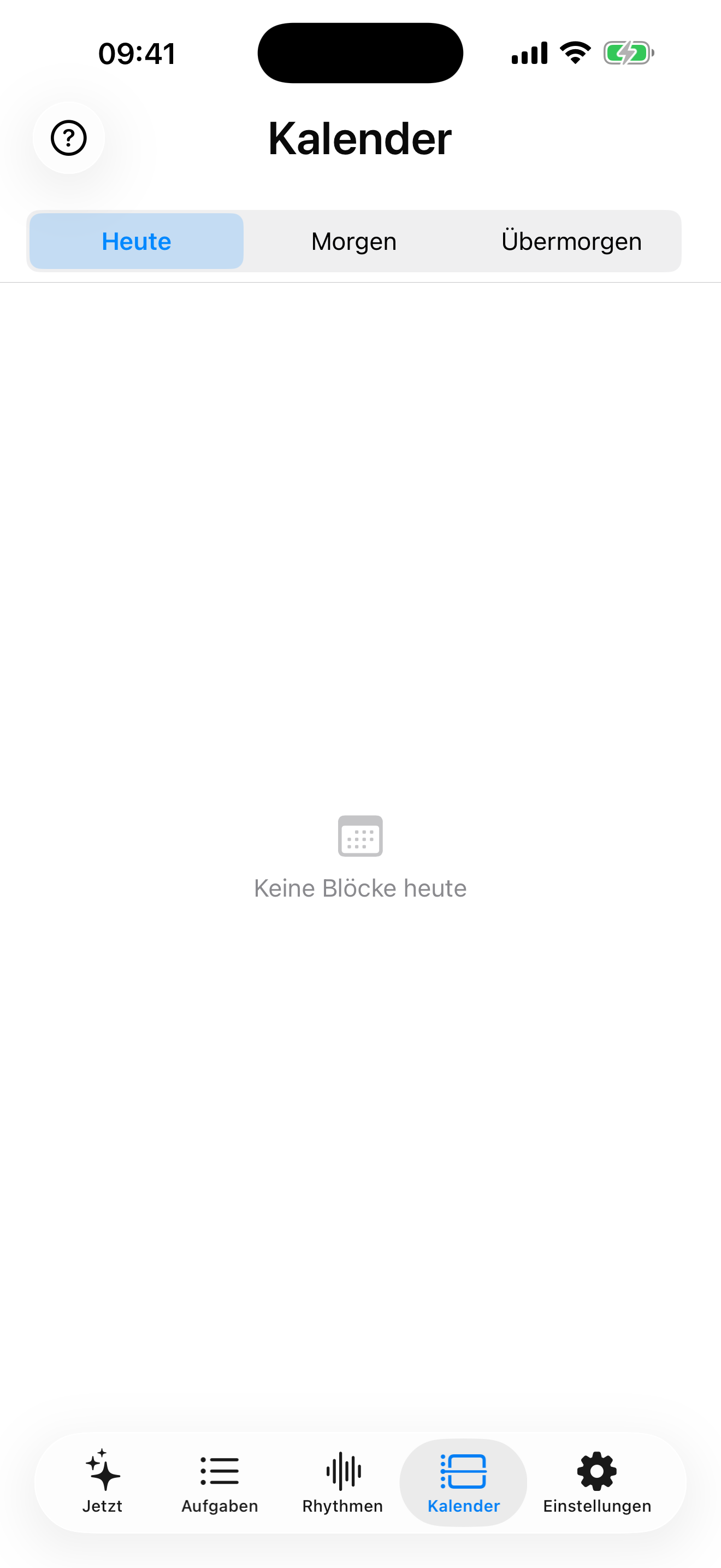 Timeline-Ansicht: Termine und Bereichs-Blöcke auf einer Zeitachse